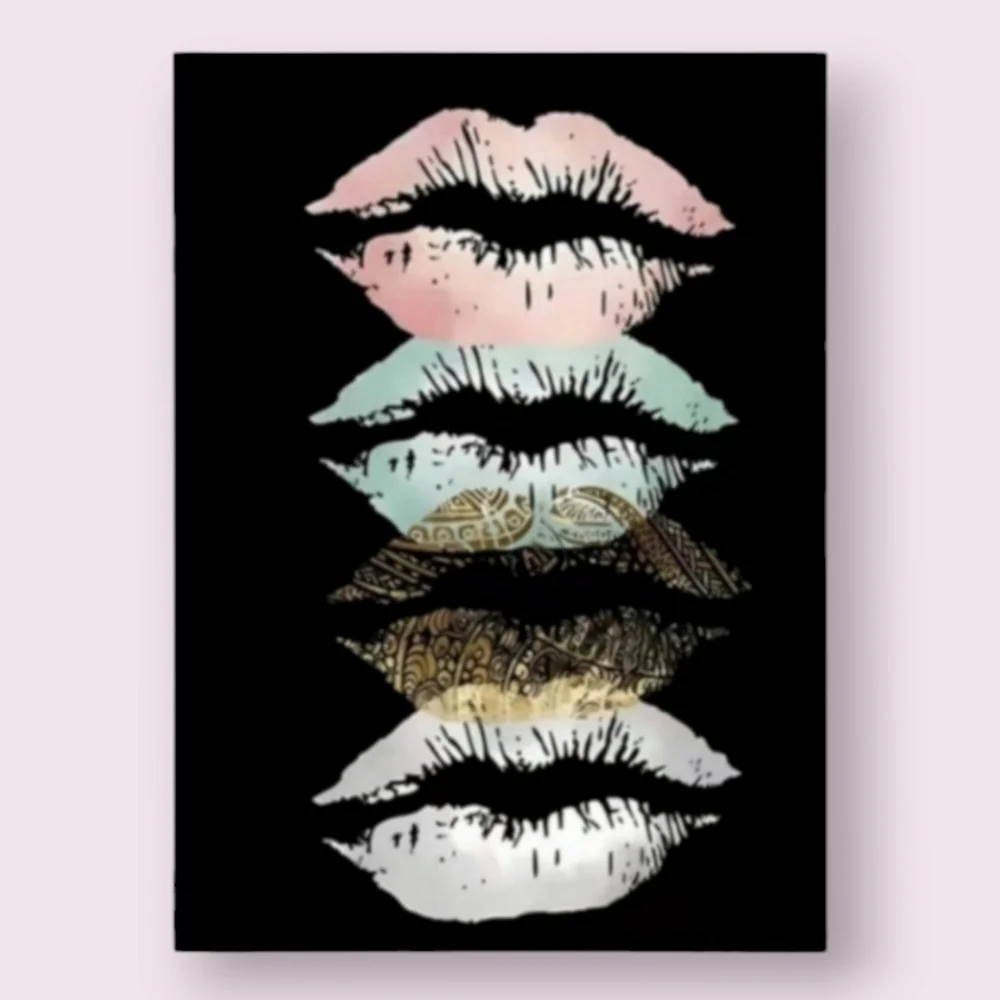 Lip Print Canvas Poster Wall Art✨️
